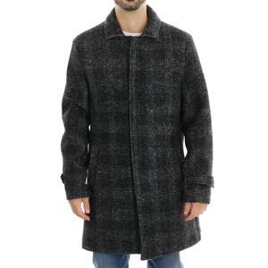 CAPPOTTO CHECKED BLU